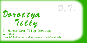 dorottya tilly business card